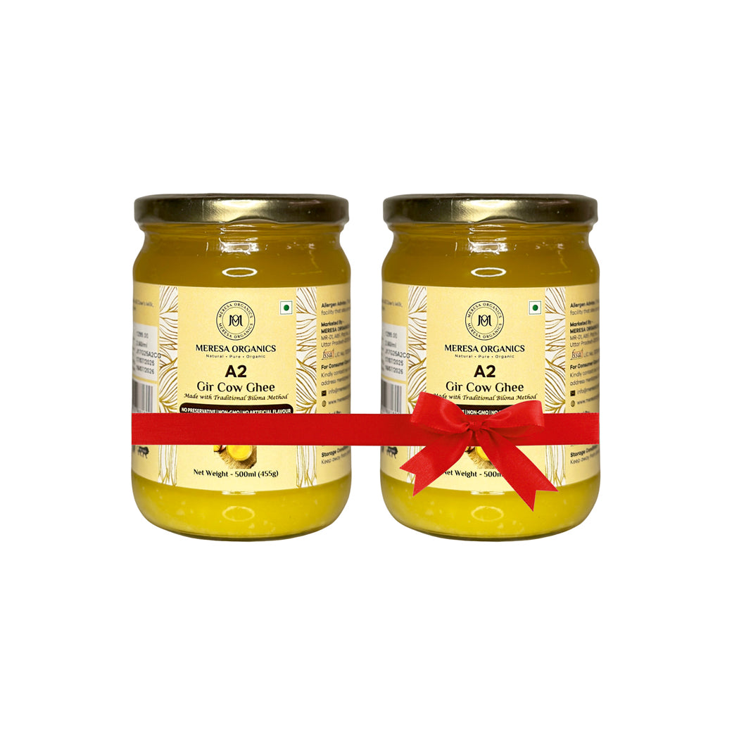A2 Gir Cow Ghee Pack of 2 (500ml Each)