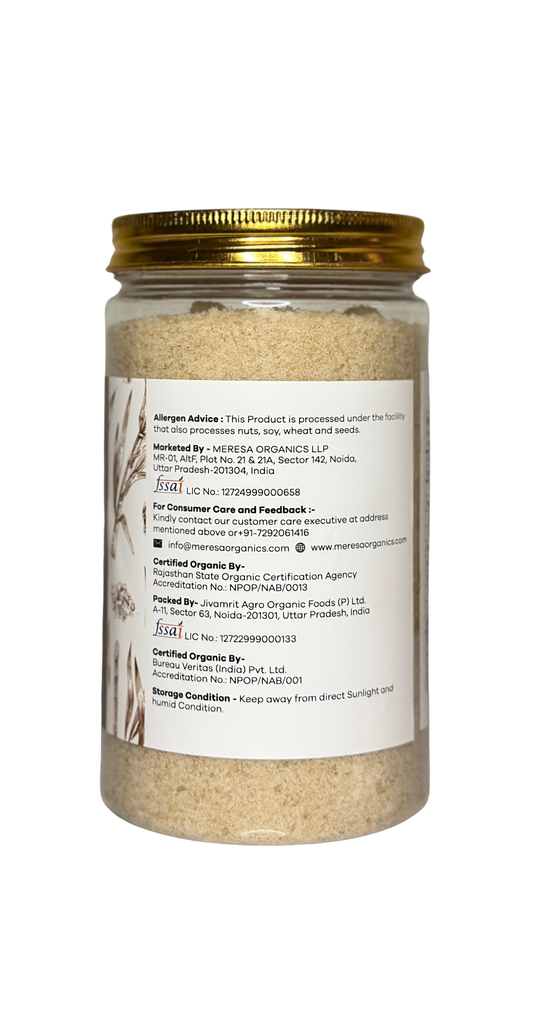 Organic Raw Sugar 500 Gram