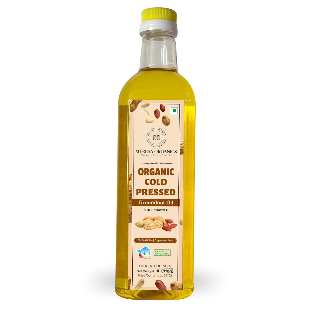 Organic Groundnut Oil 1 Ltr - Cold Pressed